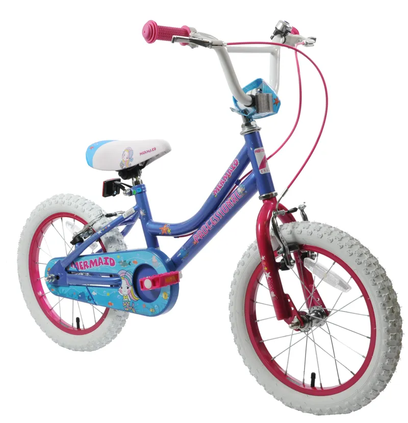 Professional Mermaid 16 Inch Wheel Kids Bike Blue-1
